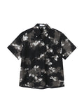 Retro Tie-Dye Floral Atmosphere Short Sleeve