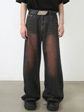 Retro Design Straight Loose Loose Jeans