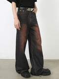 Retro Design Straight Loose Loose Jeans