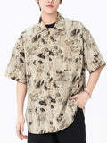 No-Iron Floral Print All Over Short Sleeve