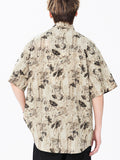 No-Iron Floral Print All Over Short Sleeve