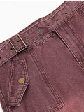 Retro American High Street Wash Cargo Jeans