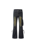 High Street Design With Adjustable Sides Cargo Jeans