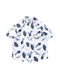 Feather All Over Print Short Sleeve