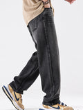 High Street Distressed Washed Loose Jeans