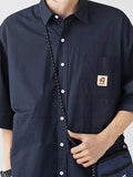 Japanese Workwear Loose Cotton Short Sleeve