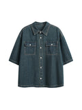 Retro Workwear Denim Short Sleeve