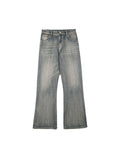 Retro Heavy Industry gewaschene lockere Jeans mit Bambusstreifen