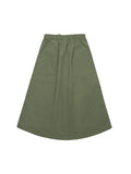 Solid Color Japanese Retro Loose Slimming Maxi Skirts