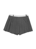 High-Waist Slimming Belt Design Niche Versatile A-Line Mini Skirts