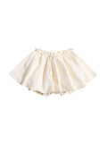 Drawstring Design High Waist A-Line Mini Skirts