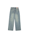 American Street Style Retro Straight Tube Boyfriend Jeans