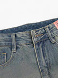 Jean boyfriend tube droit rétro style street américain