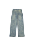 American Street Style Retro Straight Tube Boyfriend Jeans