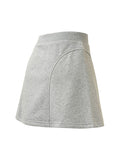 Sports Style Elastic Waist And Perm For Slimming Effect Mini Skirts