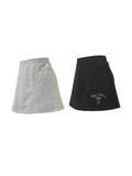 Sports Style Elastic Waist And Perm For Slimming Effect Mini Skirts