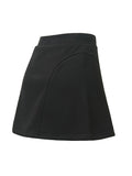 Sports Style Elastic Waist And Perm For Slimming Effect Mini Skirts