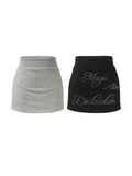 American Retro Casual Hot Diamond Mini Skirts