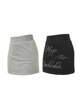 American Retro Casual Hot Diamond Mini Skirts