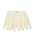 Sweet And Spicy Irregular Hem Lace Gauze Mini Skirts