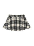 Preppy Classic Plaid Pleated Mini Skirts