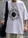 T-shirt graphique Darkness Sun pour hommes