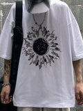 T-shirt graphique Darkness Sun pour hommes