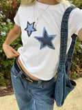 Star Print Short Sleeve Tee