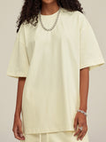 Solid Color Oversized Short Sleeve Tee