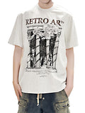 Men's Street Print Oversized Short Sleeve Tee