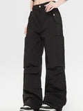 Solid Color Pocket Cargo Pants