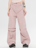 Solid Color Pocket Cargo Pants