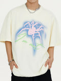 Men's Spider Print Oversized Short Sleeve Tee