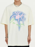 Men's Spider Print Oversized Short Sleeve Tee