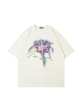 Men's Spider Print Oversized Short Sleeve Tee