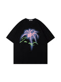 Men's Spider Print Oversized Short Sleeve Tee