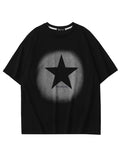 Men's Star Print Oversized Short Sleeve Tee