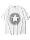 Men's Star Print Oversized Short Sleeve Tee