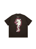 Übergroßes, kurzärmliges T-Shirt mit Dinosaurier-Print für Herren