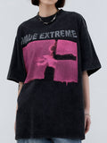 Street Print Oversized Short Sleeve Tee