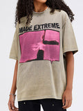 Street Print Oversized Short Sleeve Tee