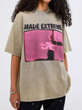 Street Print Oversized Short Sleeve Tee