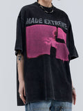 Street Print Oversized Short Sleeve Tee