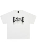 Men's Letter Print Oversized Short Sleeve Tee