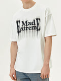 Men's Letter Print Oversized Short Sleeve Tee