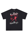 Men's Spider Print Oversized Short Sleeve Tee