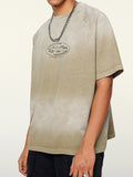 Men's Distressed Oversized Short Sleeve Tee