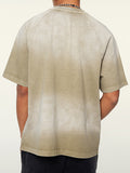 Men's Distressed Oversized Short Sleeve Tee