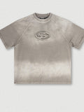 Men's Distressed Oversized Short Sleeve Tee