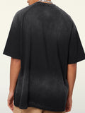 Men's Distressed Oversized Short Sleeve Tee